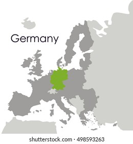 Isolated germany map design