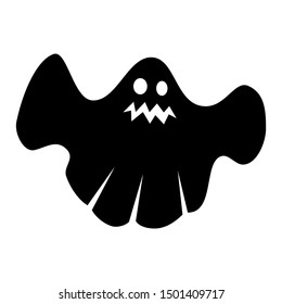 Isolated ghost icon on a White Background. Ghost vector icon, Emotion Variation. Simple flat style design elements. Creepy horror images.