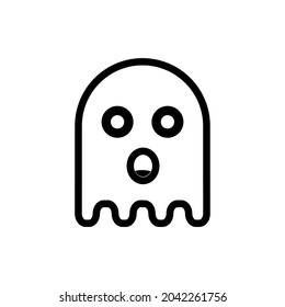 Isolierte Geistessymbol auf weißem Hintergrund. Ghost-Vektorsymbol, Einfache Design-Elemente im flachen Stil.