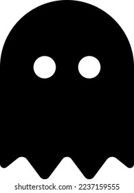 Isolated ghost icon on a White Background. Ghost vector icon, Emotion Variation. Simple flat style design elements. Creepy horror images.