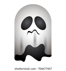 Isolated ghost icon on a white background, vector illustration