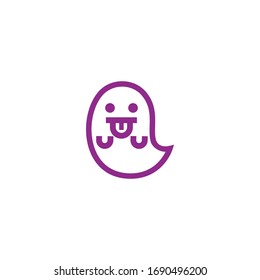 Isolated Ghost Vector Icon, Emoji, Emoticon