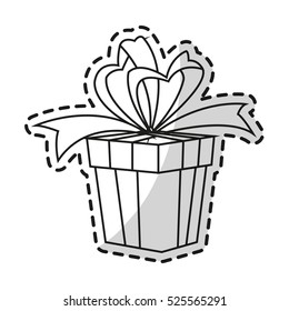 Isolated gift of birthday design