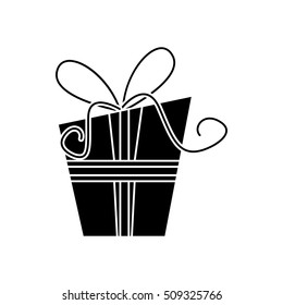 Isolated gift of Christmas season design