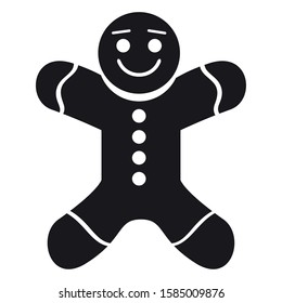 Isolated gingerbread man cookie icon - Vector illustration