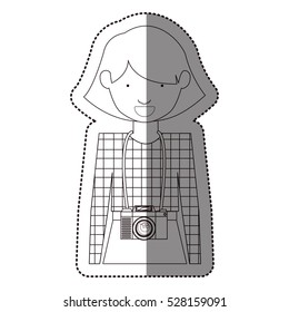 Isolated girl design