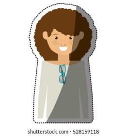 Isolated girl design