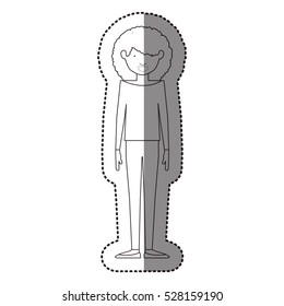 Isolated girl design