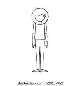 Isolated girl design
