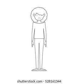 Isolated girl design