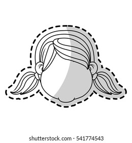 Isolated girl design