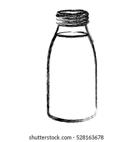 Isolated glass bottle design