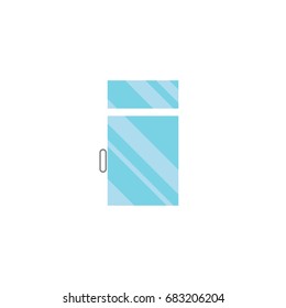 Isolated Glass Flat Icon. Clean Vector Element Can Be Used For Window, Clean, Frame Design Concept.