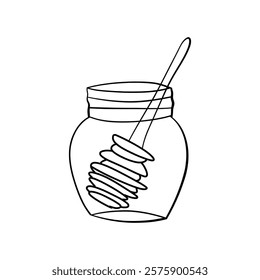 isolated glass jar vector design