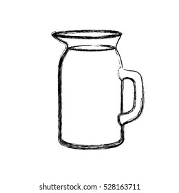 Isolated glass pitcher design