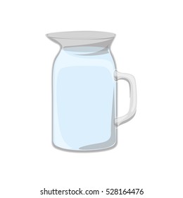 Isolated glass pitcher design