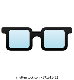Isolated glasses icon on a white background, vector illustration