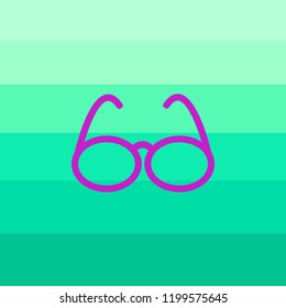 Isolated Glasses Icon. Spectacles Vector Element Can Be Used For Spectacles, Sunglasses, Glasses Design Concept.