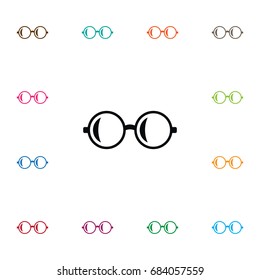 Isolated Glasses Icon. Spectacles Vector Element Can Be Used For Spectacles, Sunglasses, Glasses Design Concept.