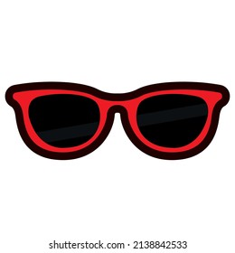 Ilustración vectorial de icono de lentes aislados