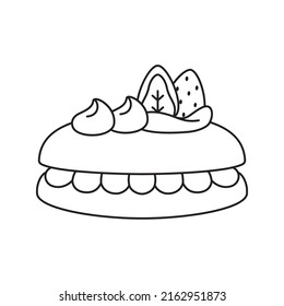 Isolated glazed donut Dessert icon Vector illustration