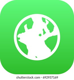 Isolated Globe Icon Symbol On Clean Background. Vector Earth Planet Element In Trendy Style.