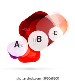 Einzeln glänzend glänzende Quadrate-Vorlage. Vektorgrafik-Vorlagenhintergrund für das Layout, das Diagramm, die Zahlenoptionen oder den Webdesign-Banner