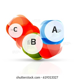 Einzeln glänzend glänzende Quadrate-Vorlage. Vektorgrafik-Vorlagenhintergrund für das Layout, das Diagramm, die Zahlenoptionen oder den Webdesign-Banner