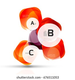 Einzeln glänzend glänzende Quadrate-Vorlage. Vektorgrafik-Vorlagenhintergrund für das Layout, das Diagramm, die Zahlenoptionen oder den Webdesign-Banner
