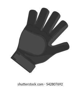 Isolated glove of soccer design