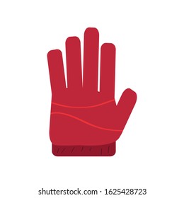 Isolated gloves image. Winter clothes image - Vector