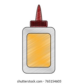 Isolated glue bottle design