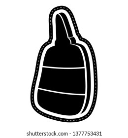 Isolated glue icon dotted sticker. Vector illustration design