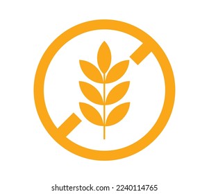 Isolated gluten free icon. Concept of packaging and delivery.
