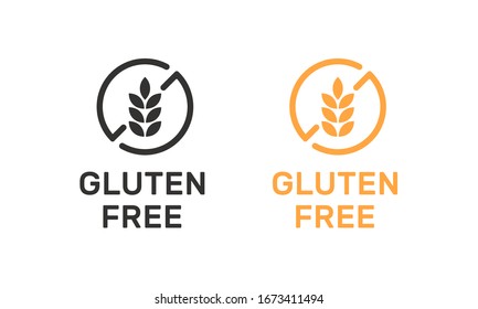 Isolated gluten free icon sign vector design.