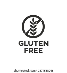 Isolated Gluten Free Icon Sign Vector Design.