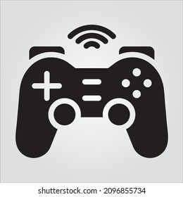 Isolated Glyph Game Controller Scalable Vector Graphic