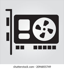 Isolated Glyph Graphic Card Scalable Vector Graphic