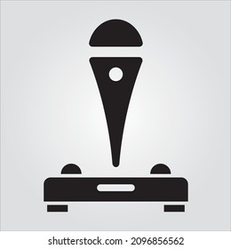 Isolated Glyph Joystick Scalable Vector Graphic