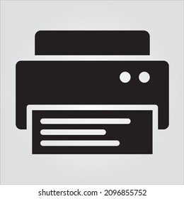 Isolated Glyph Printer Scalable Vector Graphic