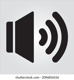 Isolated Glyph Sound Scalable Vector Graphic