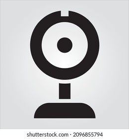 Isolated Glyph Web Camera Scalable Vector Graphic