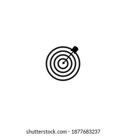 Isolated goal objectives draw digital marketing icon- Vector