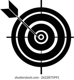 Isolated Goal Target on White Background