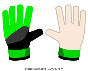 Isolated goalkeeper gloves icon
