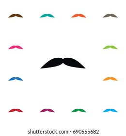 Isolated Goatee Icon. Grooming Vector Element Can Be Used For Grooming, Goatee, Moustache Design Concept.