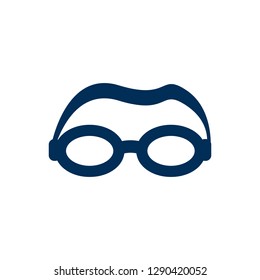 Isolated goggle icon symbol on clean background. Vector mask element in trendy style.