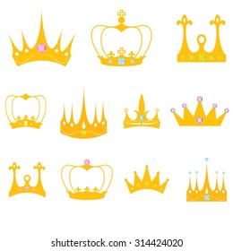 Isolated gold crown