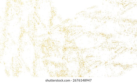 Salpicadura de brillo de oro aislado. Estrellas Pequeñas puntos y manchas sobre fondo transparente