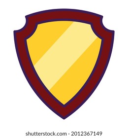 Icono de medalla de oro aislado Primer lugar Ilustración vectorial